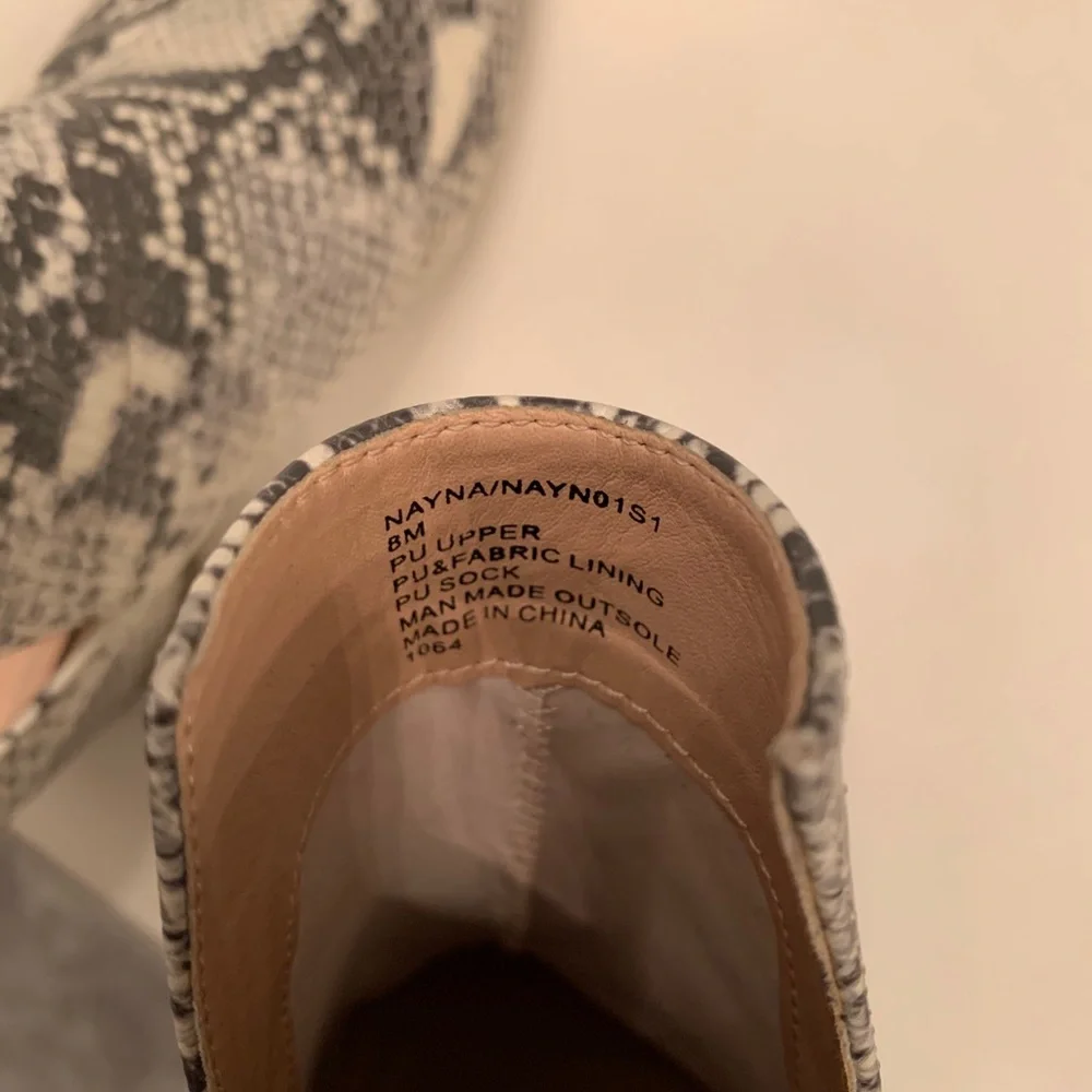 Steve Madden Snake Print Ankle Boots - Picture 7 of 11